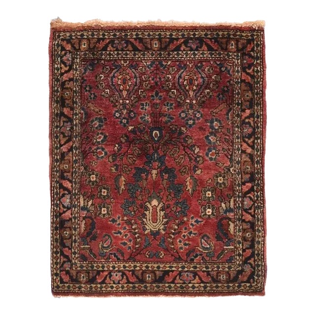 Antique Sarouk Rug 1'11'' x 2'5'' For Sale