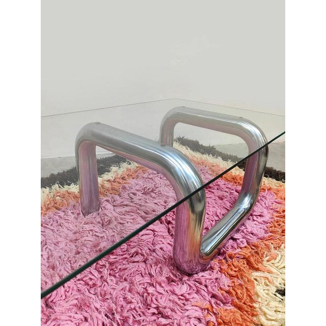 Vintage Italian Tube Coffee Table, 1980 For Sale - Image 6 of 6