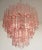 Tronchi Chandeliers with 48 Pink Glasses in the Style of Toni Zuccheri, Murano, 1990, Set of 2 For Sale - Image 6 of 8
