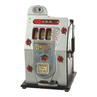 Mills Novelty Co. Cherry Blossom Nickel Slot Casino Gaming Machine C1930 For Sale