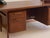 Wood Jens Risom Mid Century Walnut Wood Executive Desk 1960s For Sale - Image 7 of 12