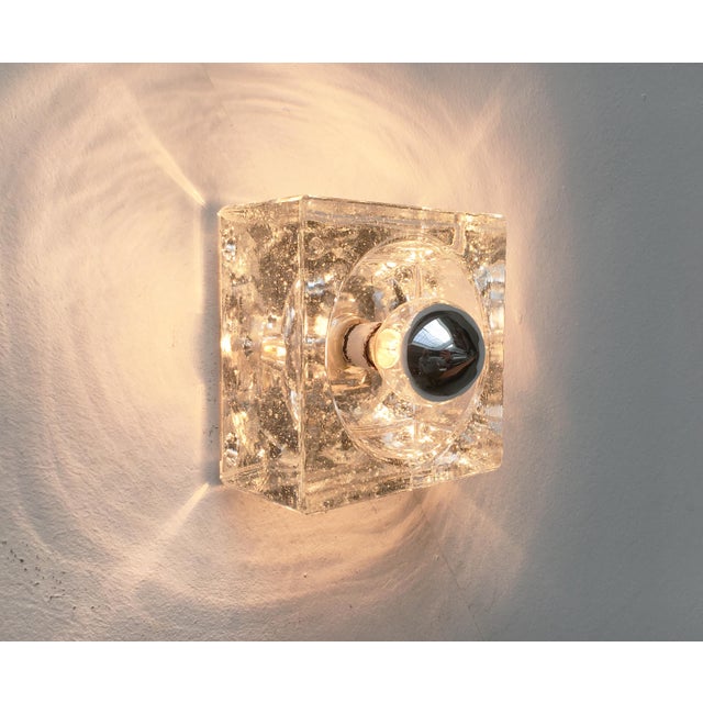 Vintage German Space Age Type 310 Glass Wall Lamps by Ludwig Beilharz for MZ Müller & Zimmer Leuchten, 1970s, Set of 6 For Sale - Image 10 of 18