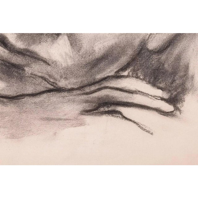 Paper Betty Woodward-Bosley Signed Modern Figurative Graphite Drawing on Paper Framed For Sale - Image 7 of 10