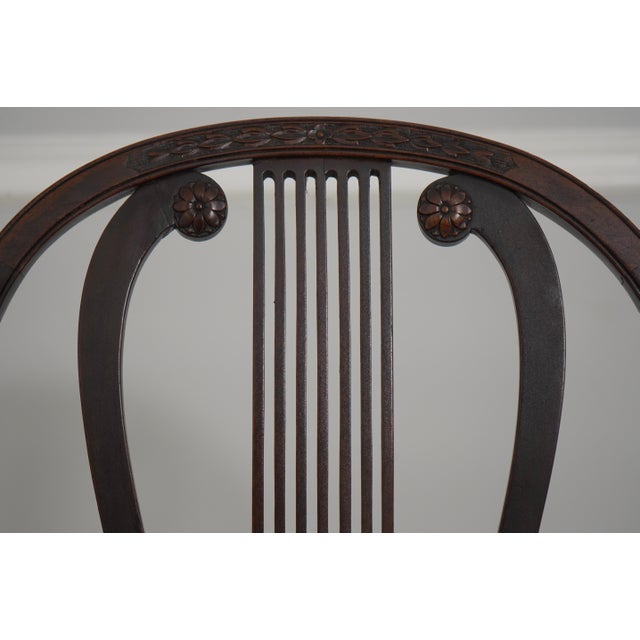 1970s Vintage Mahogany Balloon Back Sheraton Side Chair For Sale - Image 5 of 18