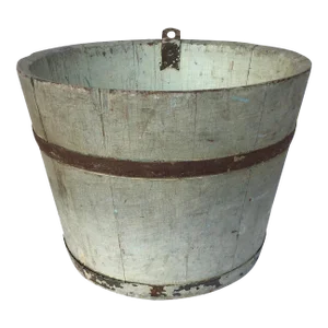 Circa 1940s Vermont Wood Maple Syrup Sap Bucket
