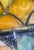 This Striking Art Nouveau fixture features an inverted stained-glass bowl handcrafted using traditional copper-foil...