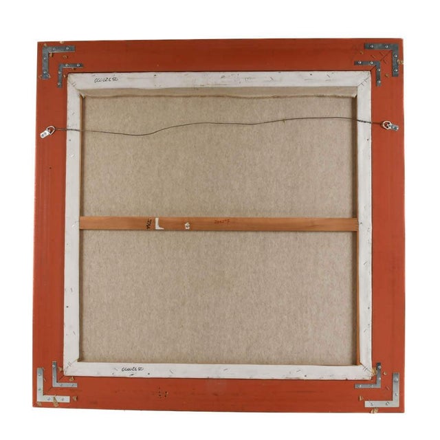 Late 20th Century Late 20th Century Framed Signed Zhao Song Lilypads in Evening Oil on Canvas For Sale - Image 5 of 10