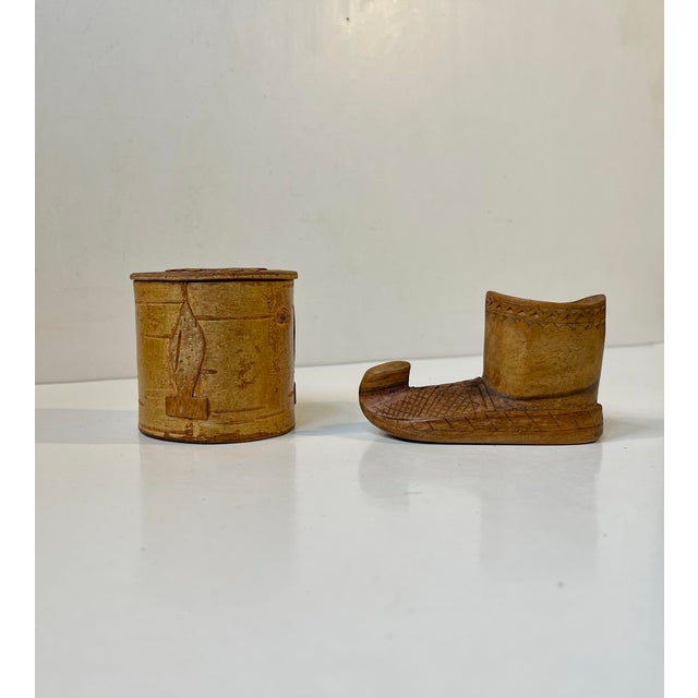A couple of interesting decorative and still very useable pieces from the indigenous people the Samies who lives in areas...
