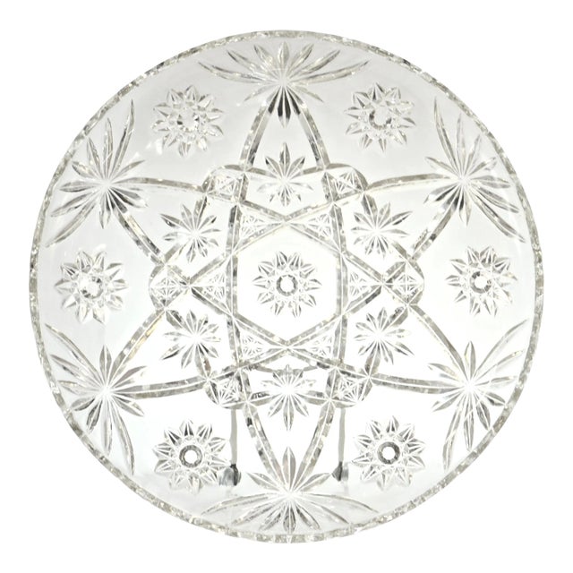 Vintage Star Glass Tray For Sale