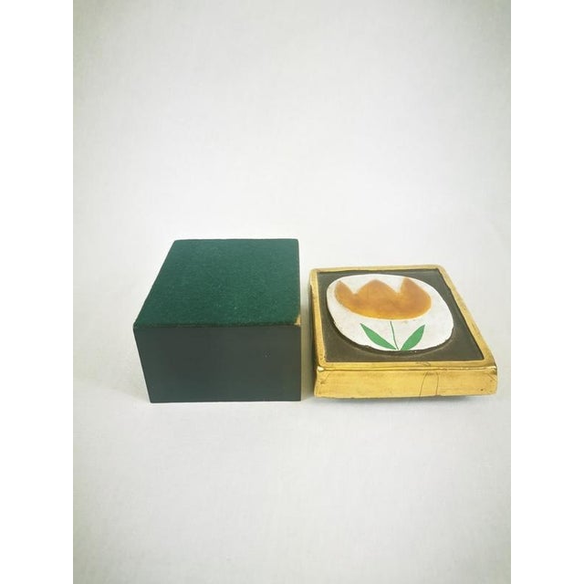Small wooden and ceramic box by Mithé Espelt. Mithé Espelt, whose real first name is Marie-Théresse, was born in the south...