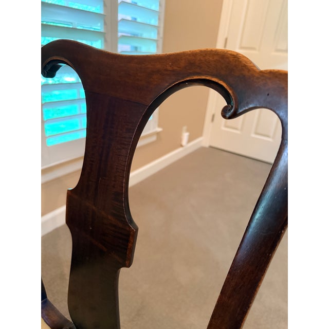 Antique Game Table With 4 Chairs For Sale - Image 10 of 13