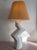 1980s Vintage American Postmodern Textured Plaster Zig Zag Lamp, 1980s For Sale - Image 5 of 10