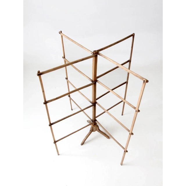 Wood Antique Drying Rack For Sale - Image 7 of 12