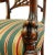 19th Century English Regency Sheraton Chair With Carved Lion's Paws and Lattice Back For Sale - Image 9 of 12