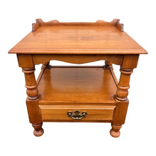 Mid 20th Century Tell City Young Republic Maple Side Table For Sale