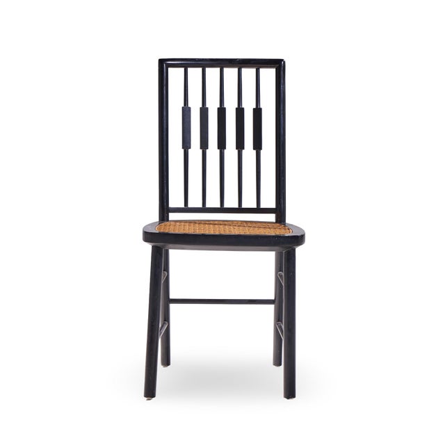 Black Michael Taylor for Baker Mid Century Dining Chairs - Pair For Sale - Image 8 of 10