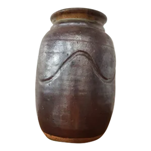 Mid 20th Century Carolina Redware Pottery Vase