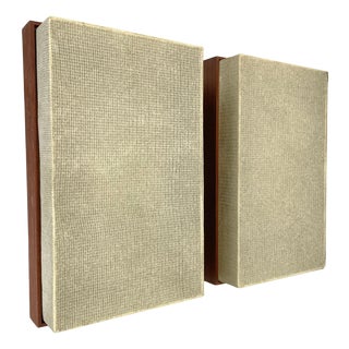 Large Teak Wall Light Panel Elements, Germany, 1950s For Sale