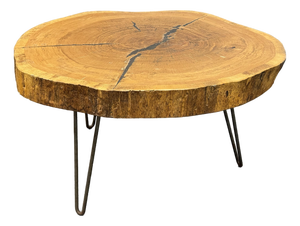 Live Edge Wood Slab Coffee Table