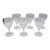 1961-1982 Belgian Val. St. Lambert Riviera Pattern Goblets - Set of Six For Sale