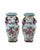 Pair of Famille Rose Vases Pomegranate Handles For Sale - Image 4 of 13