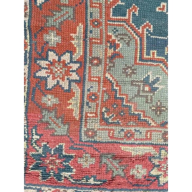 Antique European Oushak Hand Knotted Rug, 1890s For Sale - Image 3 of 10