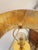 Late 20th Century Milk White and Gold Table Lamp For Sale - Image 4 of 10