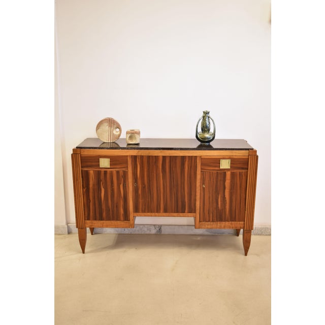 1930's French Wooden Buffet by André Sornay For Sale - Image 4 of 12