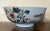 Ceramic Antique 18th Century Chinese Export Porcelain Punch Bowl Painted With Peonies For Sale - Image 7 of 12