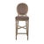 The Medallion Bar Stool from Zentique brings the iconic Louis XVI oval-back (medallion) silhouette to bar height at 30"....