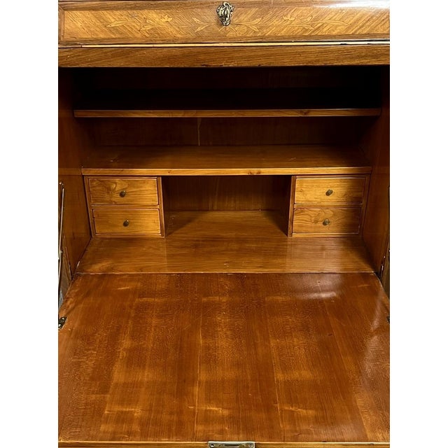 Louis XV Style Marquetry Drop-Front Secretaire, 1900s For Sale - Image 6 of 12