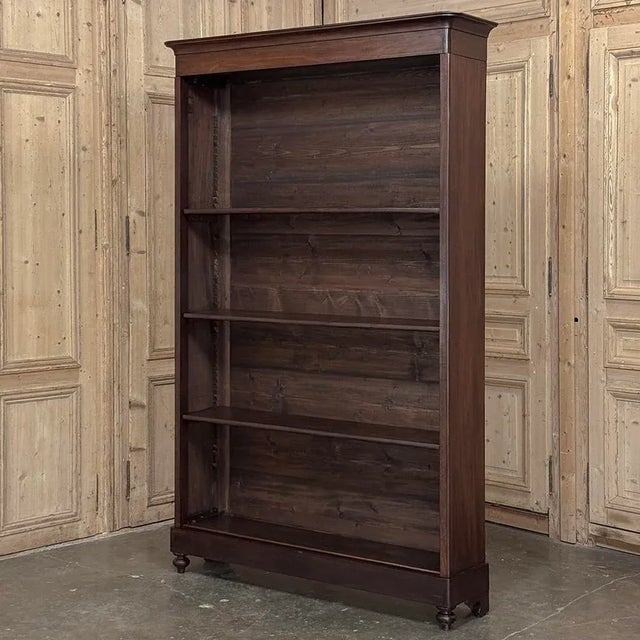French 19th Century French Louis Philippe Style Open Bookcase For Sale - Image 3 of 12