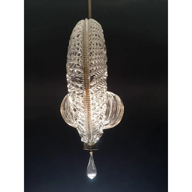Art Deco Murano Chandelier by Ercole Barovier, 1940s For Sale - Image 4 of 10