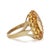 1990s 1990s 11 Carat Oval Citrine & Round Citrine Halo 14k Yellow Gold Vintage Cocktail Ring, Size 9.75 For Sale - Image 5 of 7