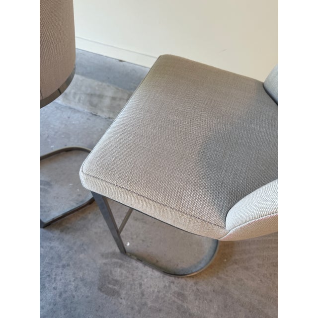 Modern Chrome Bar Stools by Restoration Hardware For Sale In Charleston - Image 6 of 10