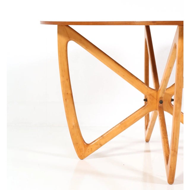 Tan Mid-Century Modern Teak Coffee Table, 1958 For Sale - Image 8 of 9