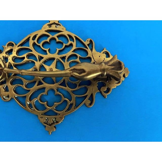 Victorian Brass Hand & Gavel Door Knocker, 1940s For Sale - Image 10 of 18