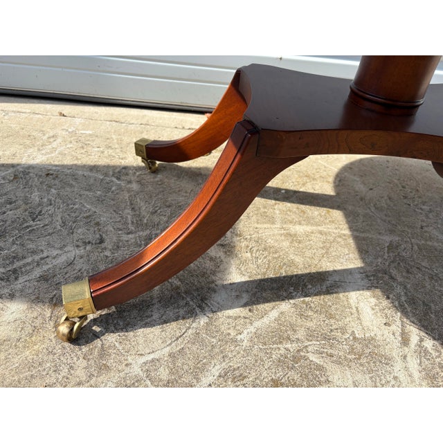 Coffee Modern Chippendale Inspired Burled Walnut Coffee Table For Sale - Image 8 of 11