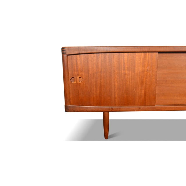 1960s Danish Modern Credenza in Teak by h.w. Klein for Bramin For Sale - Image 10 of 12