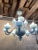 Matte Light-Blue Murano Style Glass Chandelier from Simoeng For Sale - Image 5 of 13