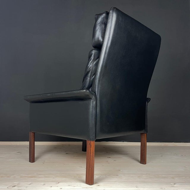 Set of Lounge Chair & Ottoman Mod. 500 attributed to Hans Olsen for Vatne Møbler, Denmark, 1960s For Sale - Image 6 of 14