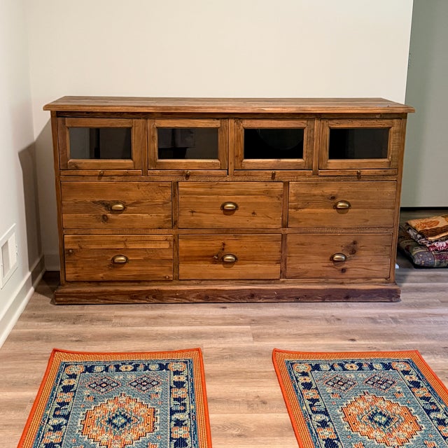 Wood Reclaimed Wood Storage Cabinet/Dresser For Sale - Image 7 of 8
