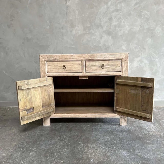 Luna Reclaimed Elm Wood Cabinet With Drawers For Sale In Los Angeles - Image 6 of 10