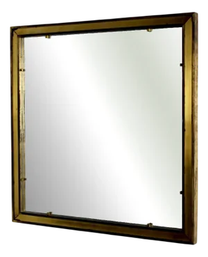 Square Brass Mirror, 1960s