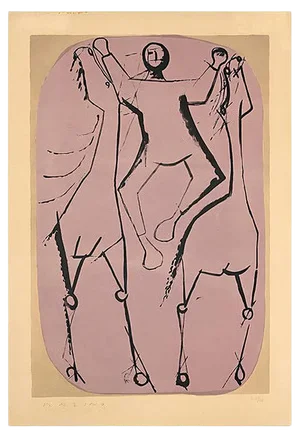 Marino Marini - Hair and Juggler - Lithograph - 1951