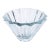 Mid-Century Modern Strombergshyttan Blue Crystal Fluted Glass Bowl For Sale