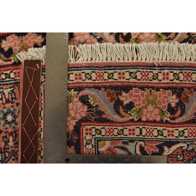 Bidjar Rug 2’7” X 4’3” Pink Wool Vintage Traditional Hand-Knotted Carpet For Sale - Image 10 of 10