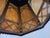 1920s 1920s Gothic Tudor Ecclesiastical Gold Painted Metal & Slag Glass Fixture Chandelier For Sale - Image 5 of 10