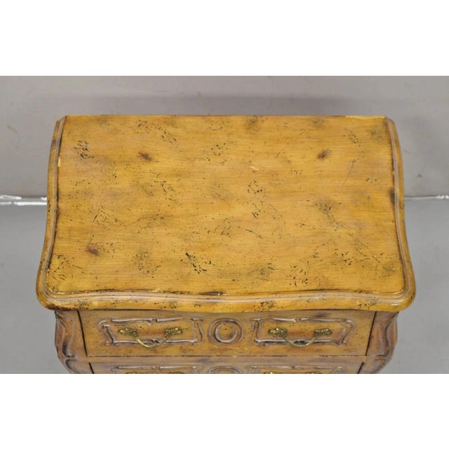 Vintage Italian Salesman Sample Louis XV Commode Jewelry Box Miniature Chest For Sale - Image 4 of 11