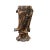 Brown Quality Made Heavy Bronze Standing Guan YIn - Bodhisattva Statue With Vitarka Mudra and Holly Vase For Sale - Image 8 of 9